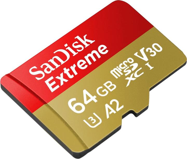 Image du produit SanDisk Extreme (64 Go, microSDXC, U3, UHS-I)