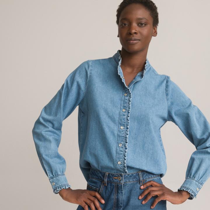 Image du produit La Redoute Collections Blouse en jean à manches longues (40)