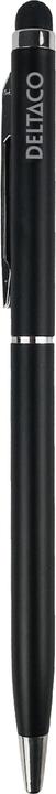 Actual product image Deltaco 2-in-1 pen, write with ink and use for touch screens, black