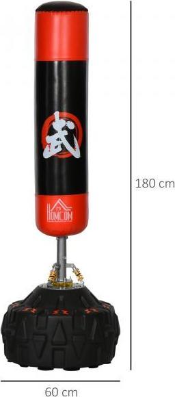 Image du produit Homcom Sac de frappe sur pied avec pied en forme de pneu (60 cm, 10 kg)