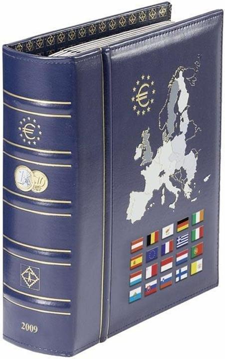 Actual product image Coin album VISTA, volume 1 for 12 Euro coin sets, incl. protective case, blue