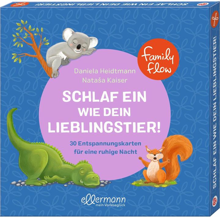 Actual product image FamilyFlow. Schlaf ein wie dein Lieblingstier (German, Dr Daniela Heidtmann, Natasa Kaiser, 2023)