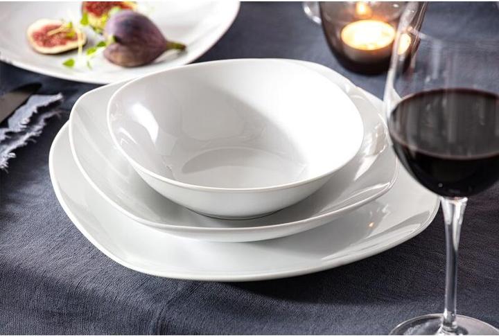 Actual product image Sänger Geschirr Cereal bowls Bilgola in white, 6-piece set of porcelain cereal bowls, capacity: 300 ml (15 cm, 0.30 l, 6 x)
