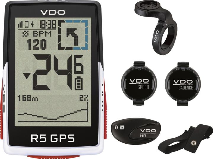 Vdo R5 GPS Top Mount Set ordinateur de vélo compteur de vélo