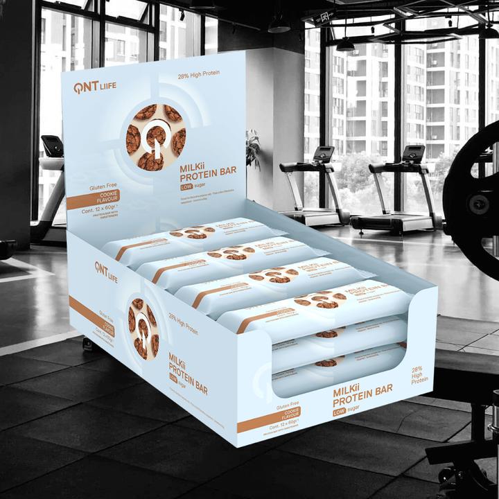 Actual product image QNT Milkii Protein Bar 12x60g (Cookie, 12 pcs., 720 g)