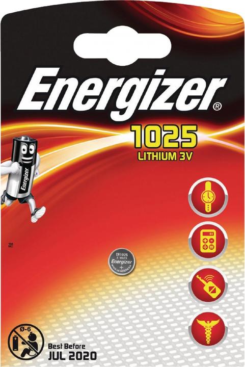 Image du produit Energizer CR1025 Lithium (1 pcs, CR1025, 30 mAh)