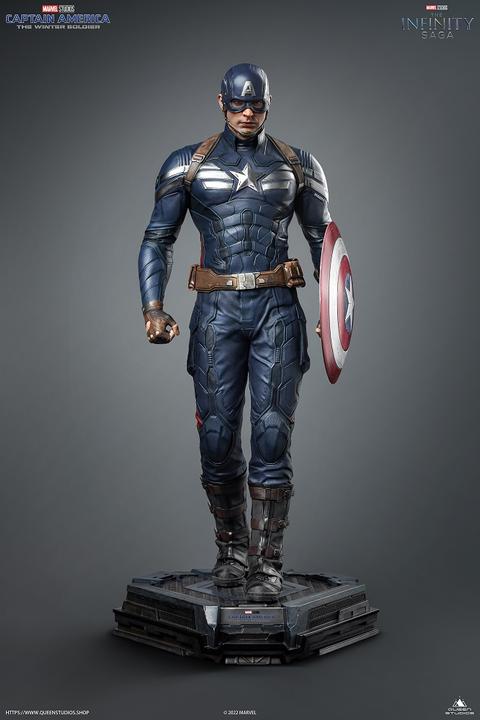 Immagine prodotto Queen Studios Statua 1/4 di Capitan America - Il Soldato d'Inverno "Capitan America