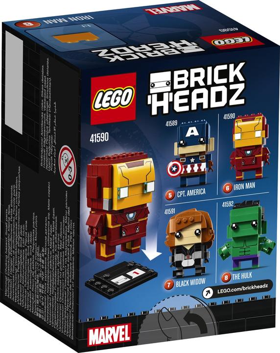 Produktbild LEGO BrickHeadz Iron Man (41590, LEGO Brickheadz)
