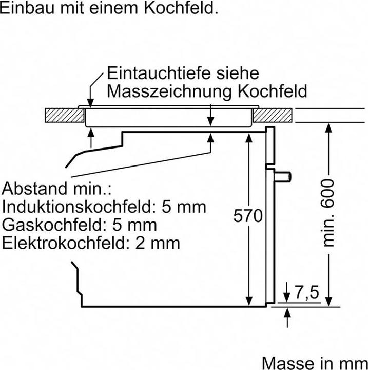 Produktbild Bosch Hausgeräte HEA513BS3 & NKE611GA2E Herdset 230V