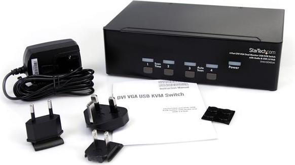 Actual product image StarTech 4 Port Dual DVI USB KVM Switch