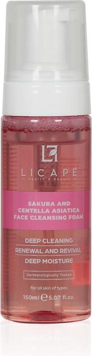 Image du produit Licape Schaumreiniger 150 ml – Mit Sakura & Centella Asiatica für strahlende Haut (Mousse, 150 ml)