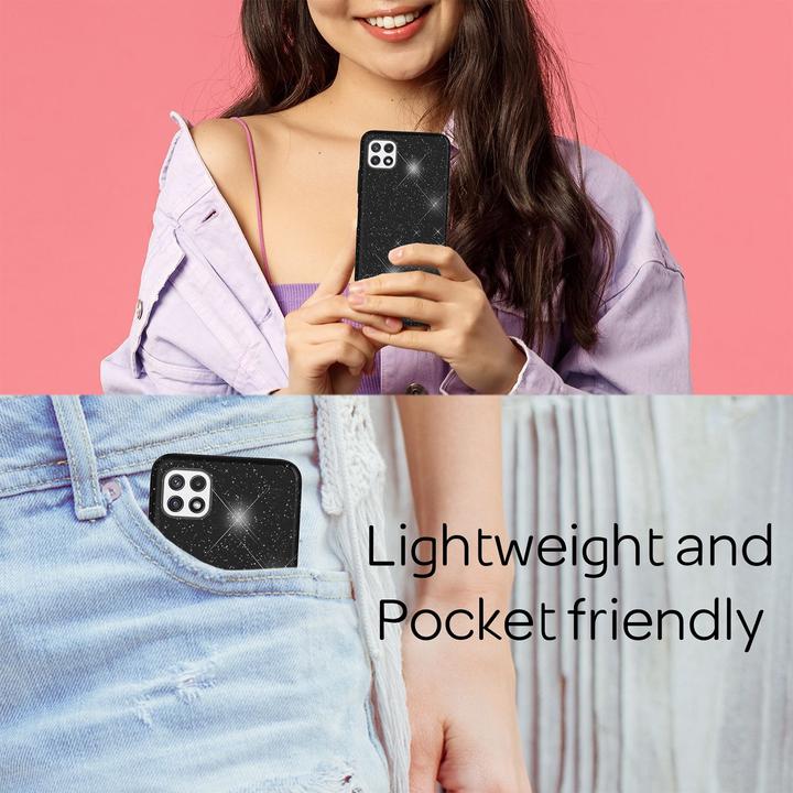 Actual product image Nalia Glitter mobile phone case (Samsung Galaxy A22 5G)