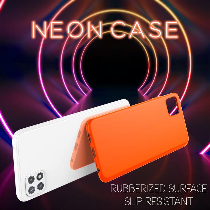 Immagine prodotto Nalia Custodia per cellulare in silicone al neon (Samsung Galaxy A22 5G)
