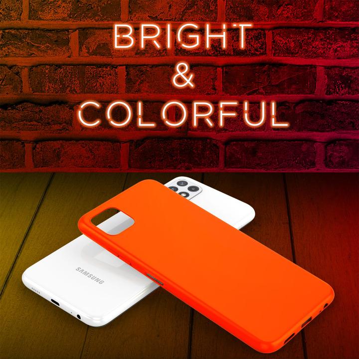 Immagine prodotto Nalia Custodia per cellulare in silicone al neon (Samsung Galaxy A22 5G)