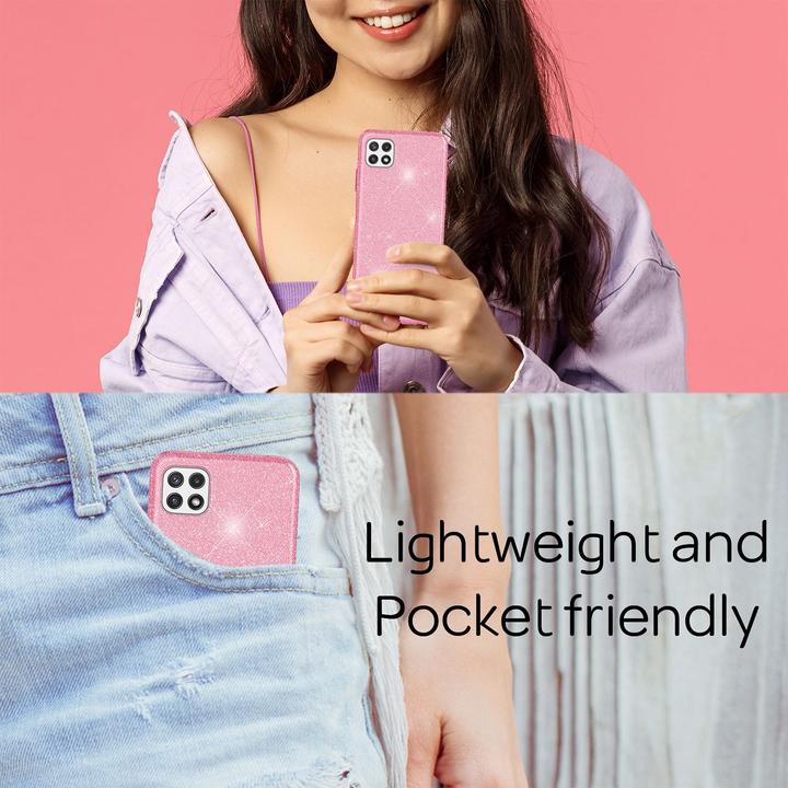 Produktbild Nalia Glitzer Handyhülle (Samsung Galaxy A22 5G)