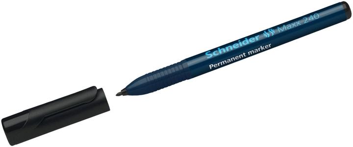 Produktbild Schneider Permanentmarker Maxx 240 Strichstärke: 1-2 mm Schreibfarbe: schwarz (Schwarz, 2 mm, 10 x)