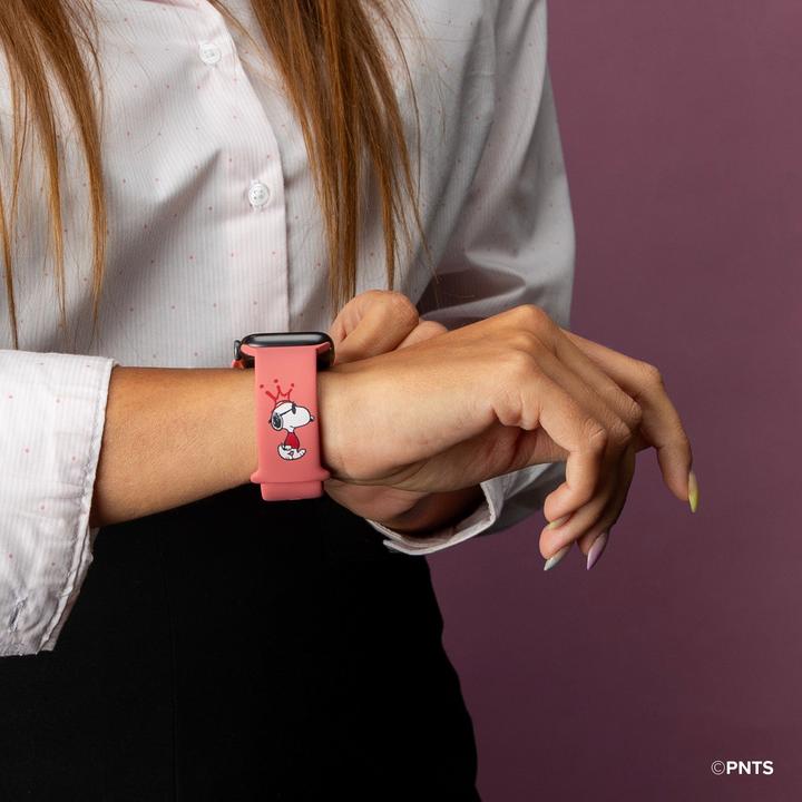 Image du produit Caseme Bracelet pour Apple Watch 38/40/41 mm avec design Peanuts (38 mm, 40 mm, 41 mm, Silicone)