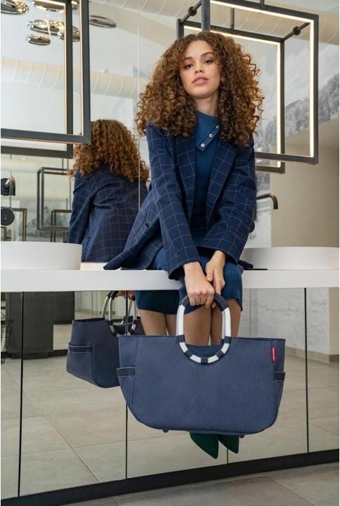 Produktbild reisenthel Einkaufskorb Loopshopper M Herringbone Dark Blue