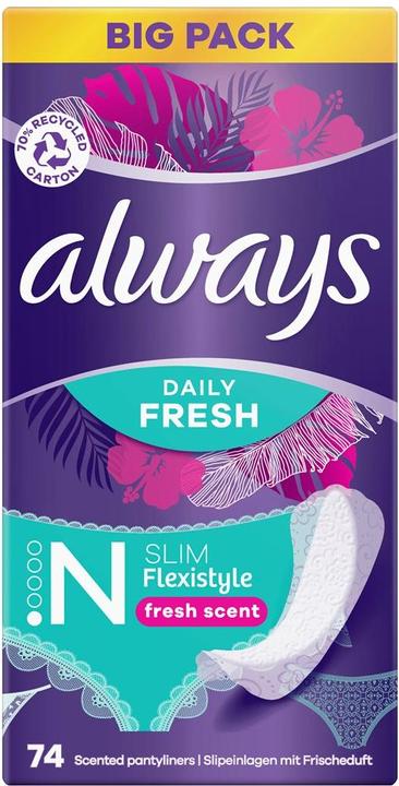 Produktbild Always Daily Fresh (74 x, Slipeinlagen)