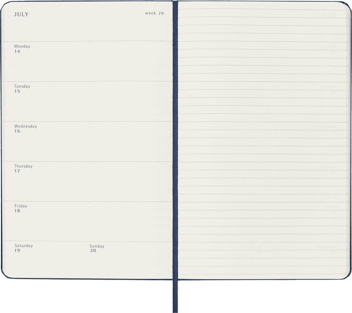 Produktbild Moleskine Notizkalender (A5, Englisch)