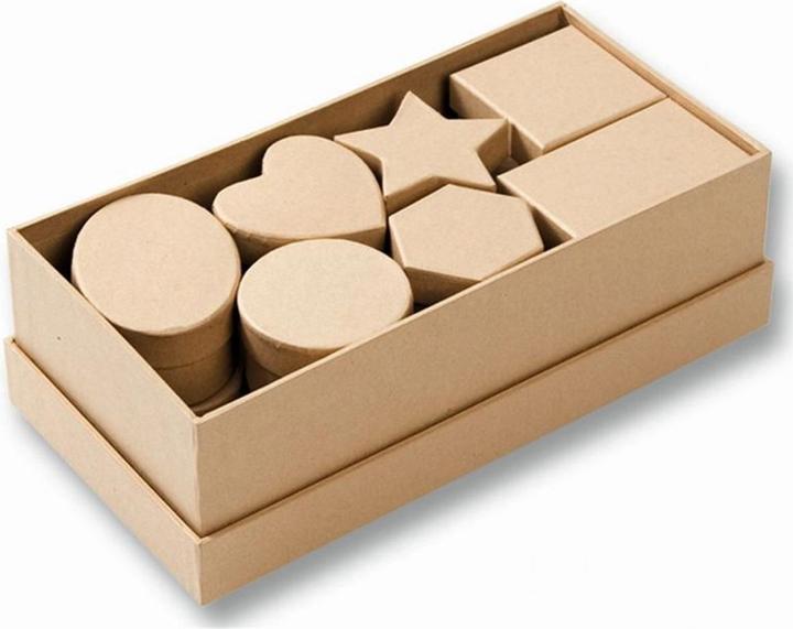 Actual product image Folia Cardboard box set 15 pieces nature