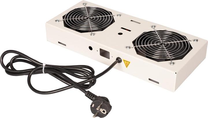 Image du produit Roline fan unit 2 fans for 19-inch wall-mounted enclosures grey