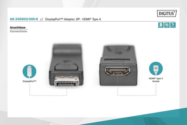 Produktbild Digitus AK-340602-000-S (HDMI, 20 cm)