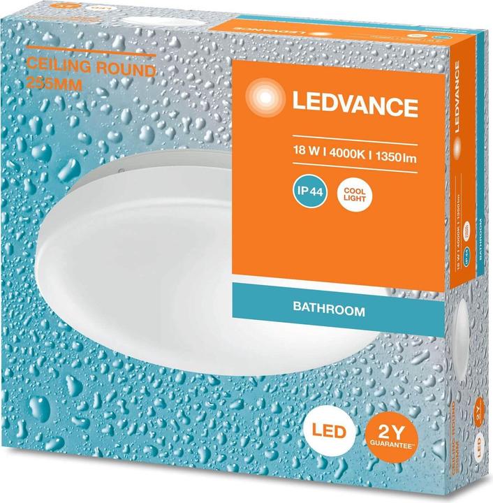 Produktbild Ledvance CEILING ROUND Deckenleuchte rund 255 18W 840 IP44 (1350 lm)