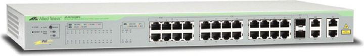 Actual product image Allied Telesis L2 WS FE 24 POE+ W/ 4 COMBOGE (28 Ports)
