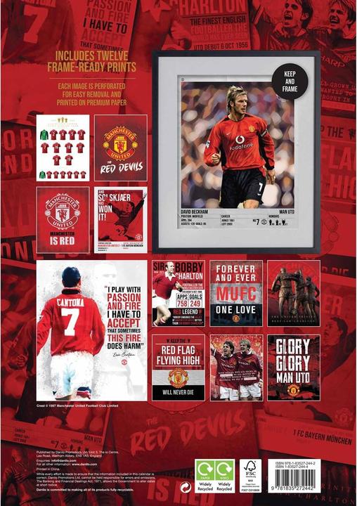 Actual product image Manchester City FC Collectors Edition Deluxe 2025 Wall Calendar (German)