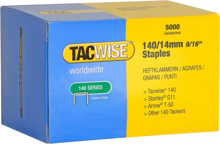 Actual product image Tacwise Staples 140/14 mm, galvanised, 5,000 pcs. (1 x)
