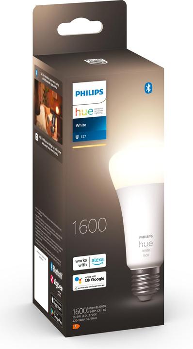 Actual product image Philips Hue White (E27, 15.50 W, 1600 lm, 1 x, F)