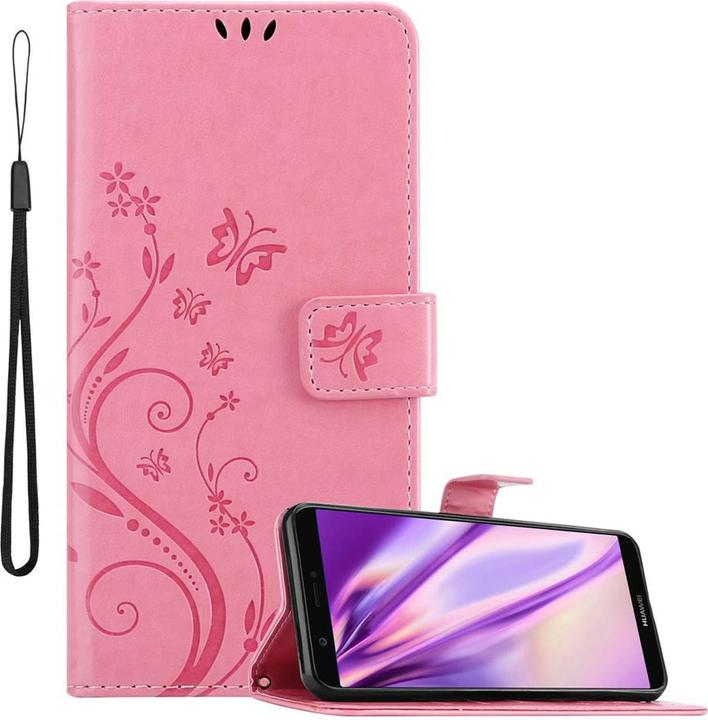 Immagine prodotto Cadorabo Copertina del libro di fiori (Huawei Enjoy 7S, Huawei P Smart (2018))