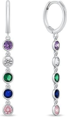 Produktbild Brilio Silver - Beautiful silver earrings with colored zircons EA861W