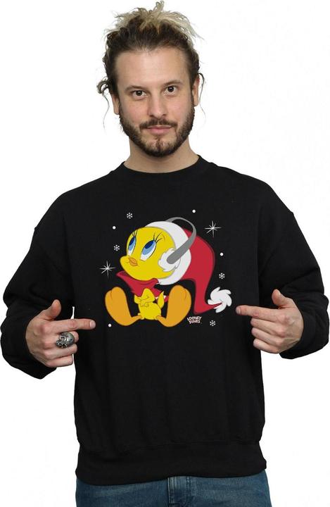 Actual product image Looney Tunes Mens Christmas Tweety Sweatshirt (5XL)
