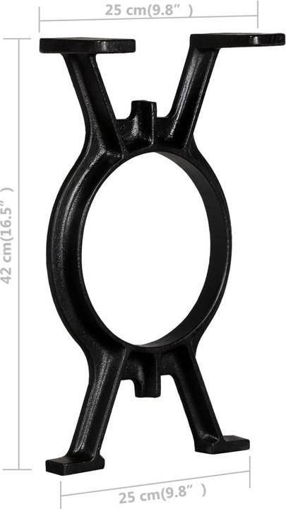 Actual product image VidaXL Bench leg