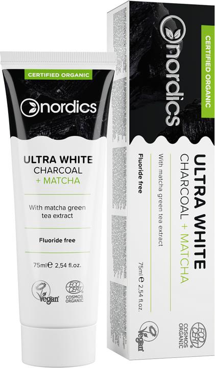 Actual product image Nordics Whitening Toothpaste Charcoal & Matcha (75 ml)