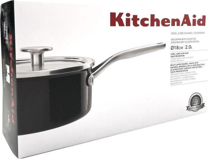 Image du produit KitchenAid Casserole à manche (18 cm, Casserole, Acier inoxydable, Acier)