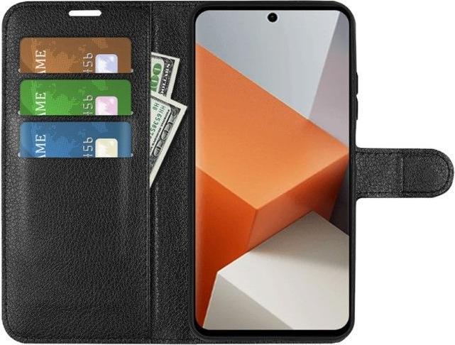 Actual product image MU Classic Litchi Leather Bookcover Series (Xiaomi Redmi Note 13 Pro+)