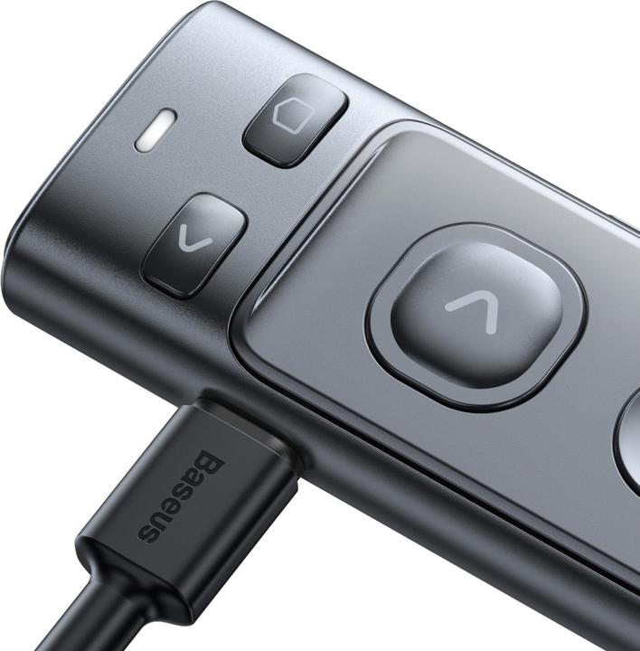 Actual product image Baseus Orange Dot Wireless Presenter (Red Laser)(Charging) Grey