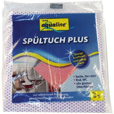 Immagine prodotto Aqualine Strofinaccio Plus 35 x 38 cm (l x l) colori assortiti 2 pezzi/confezione. (1 pz.)