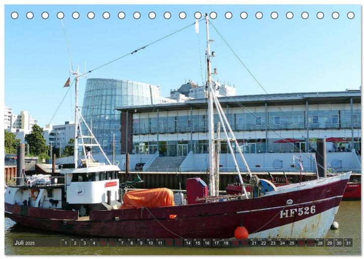 Produktbild Bremen Vegesack - Ein Stadtteil mit Flair (Tischkalender 2025 DIN A5 quer), Monatskalender (A5, Deutsch)