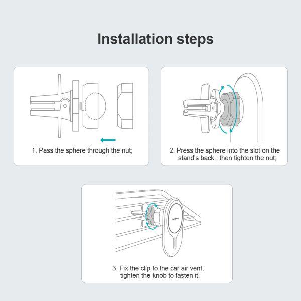 Actual product image Nillkin MagRoad Lite MagSafe Car Mount
