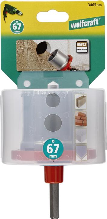 Image du produit wolfcraft wolfcraft 1 Bohrkrone hartmetallbestreut ø73mm (73 mm)