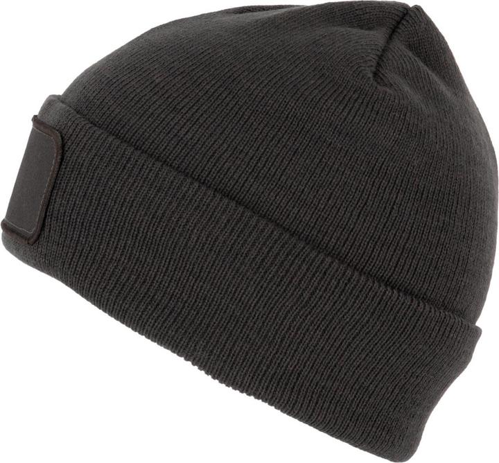 Actual product image K-up Recycled beanie with patch and thinsulate lining