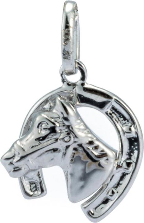 Produktbild Andreani Pferdekopf mit Hufeisen (Silber)