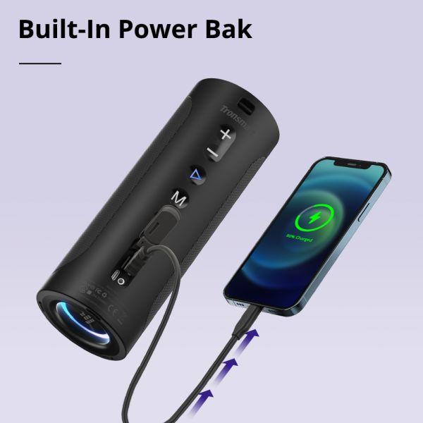 Produktbild Tronsmart T6 Pro Tragbarer kabelloser Bluetooth 5.0-Lautsprecher (24 h, Akkubetrieb)