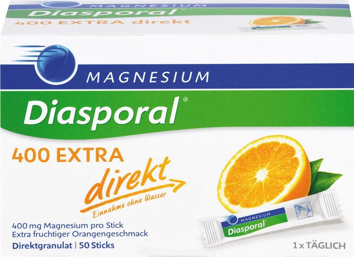 Produktbild magnesium diasporal Magnesium-Diasporal 400 extra direkt Direktgranulat Sticks, 50 St. Beutel (50 Stück, Granulat)