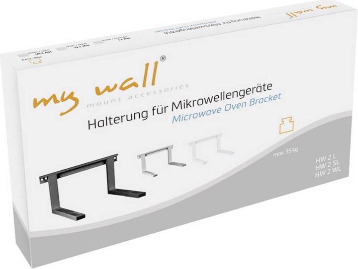 Actual product image myWall Microwave holder Microwave holder, extendable: 385 570 mm, up to 35 kg