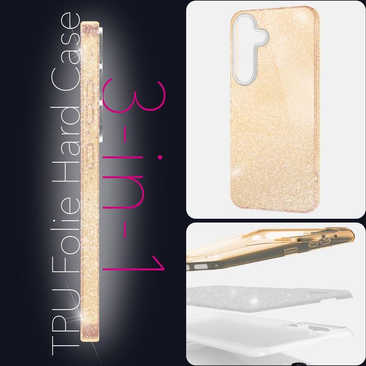 Image du produit Nalia ShinePop - Stabile Glänzende Glitzer Hülle - Glamour Glitter Cover (Samsung Galaxy S25)